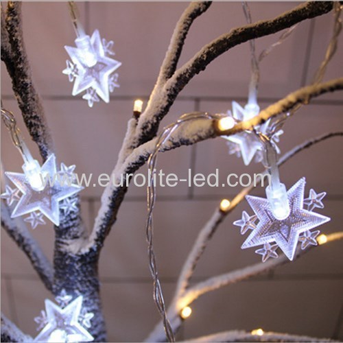 Led Solar Powered Star String Cute Holiday Room Garden Decoration Night Light