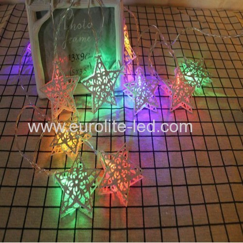 Led Hollow Star Iorn String USB Cute Holiday Room Garden Decoration Night Light