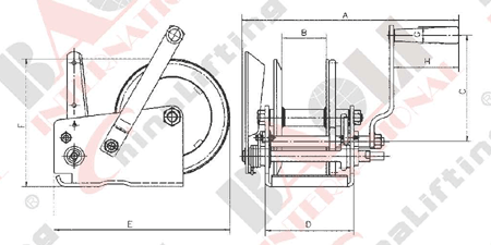 HAND WINCH HEAVY TYPE