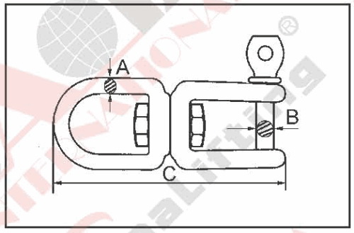 S.S SWIVEL EYE AND JAW AISI:304 or 316 28337S