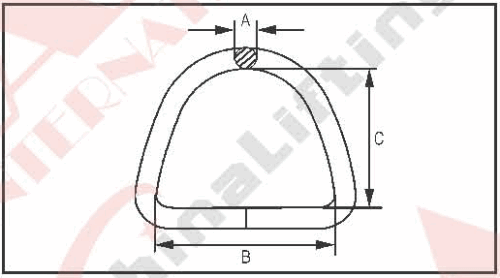 S.S. WELDED   D   RING AISI: 304 or 316 28367S 28368S 28369S 28370S