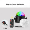 euroliteLED Mini Dj Disco Ball Party Stage Lights 7 Colors Remote Control Sound Activated(for Britain)
