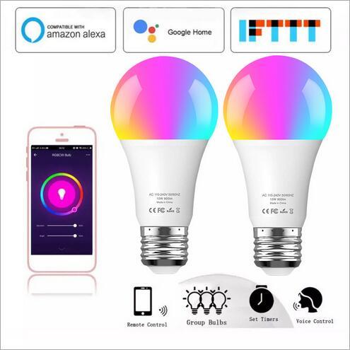 euroliteLED 10W LED WiFi Smart Multicolor RGBW Bulbs