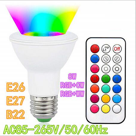 euroliteLED 8W PAR20 LED WiFi Smart Multicolor RGBW Bulbs