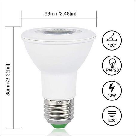 euroliteLED 8W PAR20 LED WiFi Smart Multicolor RGBW Bulbs