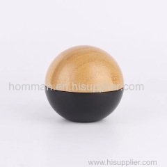 Ball Bamboo Cap PP Cream Jar