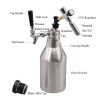 fabricante stainless steel 64oz pressurized growler with tap and co2 for coolest beer