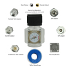 portable strong durable steady commercial co2 gas regulator for mini keg corny keg