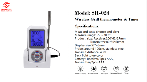 Wireless Grill thermometer & Timer