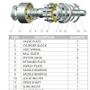 PSV2-55T (KYB) Sumitomo 120 hydraulic pump parts