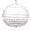 Round pink paper lanterns shade