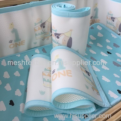 Printed sandwich mesh fabric china factory