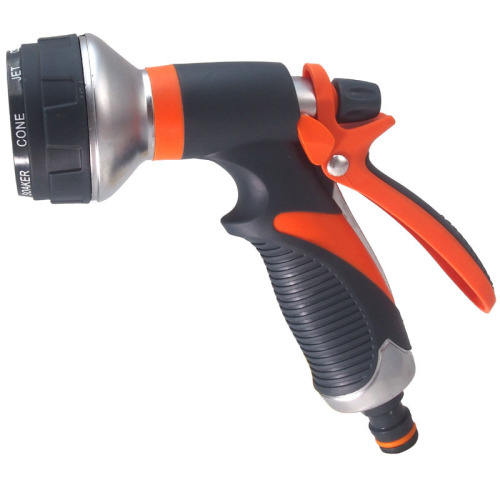 Metal Garden Water Spray Gun 8 Pattern