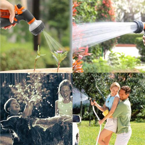 Metal Garden Water Spray Gun 8 Pattern