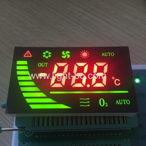 Customized 7 Segment LED Display Module for Automotive Air Conditioner