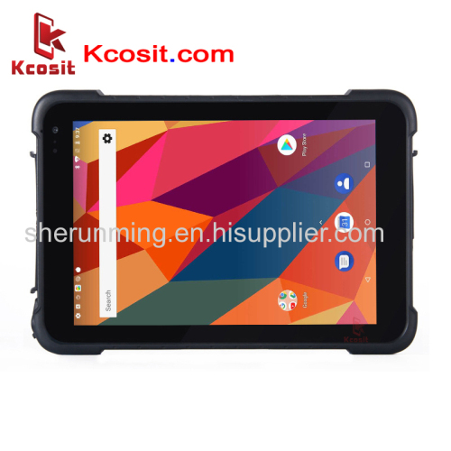 Rugged Waterproof Tablet PC Android 8.1 1D 2D Laser Barcode Reader 4G Mobile Data Collector PDA GPS 8500mAH
