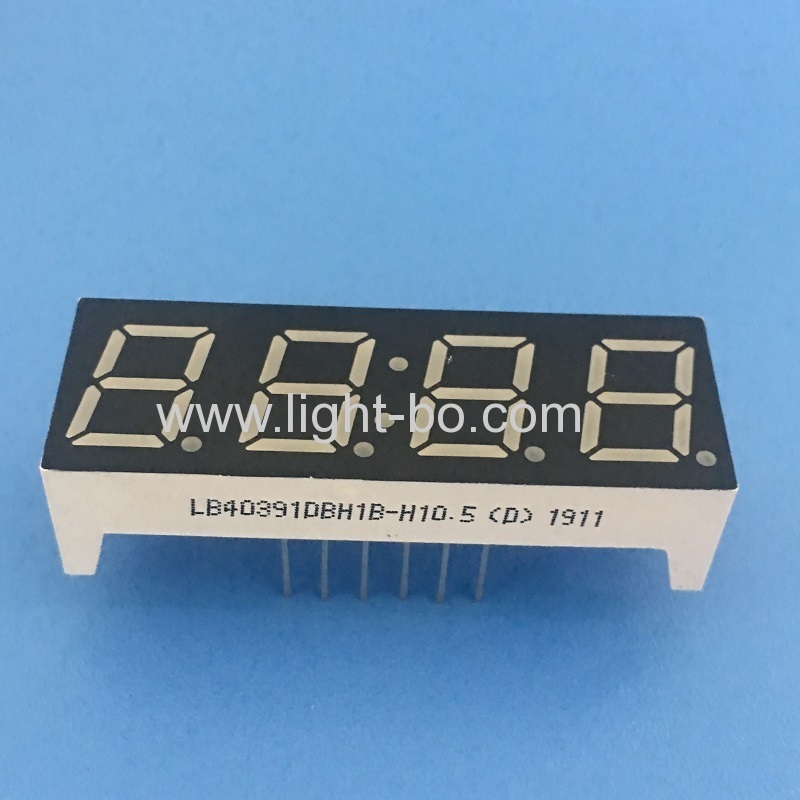 High bright blue 0.39" 4 Digit 7 Segment LED Clock display for home appliances