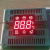 Customized super bright red triple Digit 7 Segment LED Display for refrigerator controller