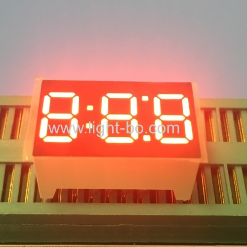Super bright red 0.36" Triple digit 7 segment led display common cathode for home appliances