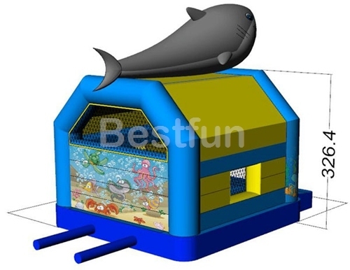 Shark jumper inflatable bouncer castle