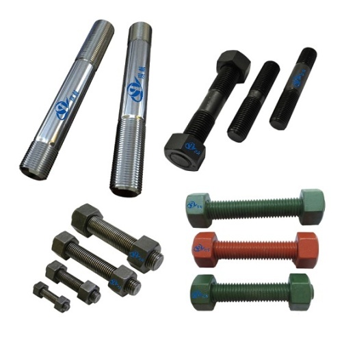 Stud Bolts with Heavy Hex Nuts for Oil & Gas Applications