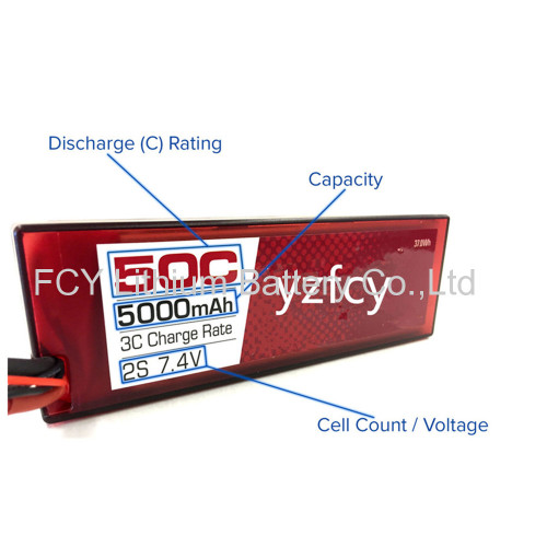 3.7V 380mAh Charging Lithium Polymer with JST-2P for RC Airplane