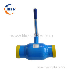 Fully welded ball valve