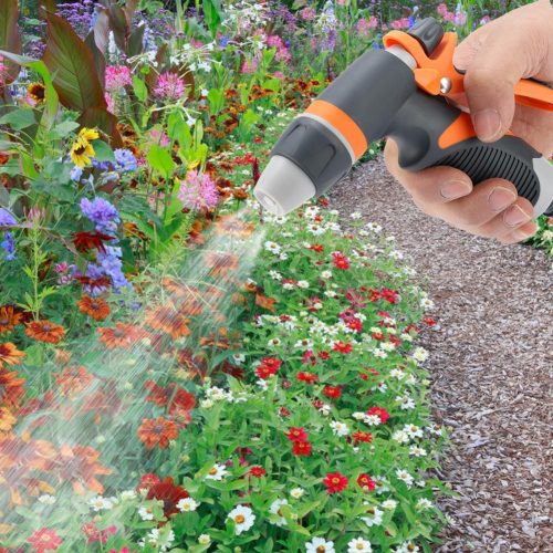 Metal 2-way garden hose nozzle