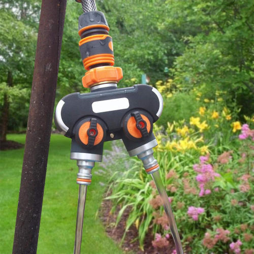 garden water tap splitter for backyard