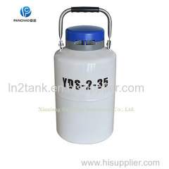 2l liquid nitrogen container for animal semen storage in livestock farming