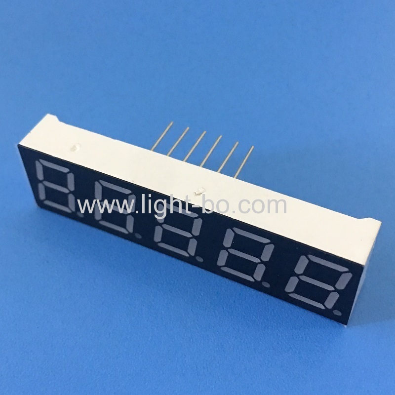 Super Red 0.39" 5 Digit 7 Segment LED Display common cathode for temperature indicator