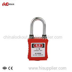 38mm Dustproof Steel Shackle Safety Padlock EP-8521D~EP-8524D ABS Safety Padlock