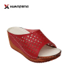 Popular Comfortable Leisure Ladies Leather Slipper