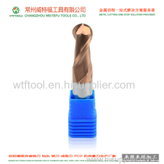 wtftools customized solid carbide ball nose end milling cutter