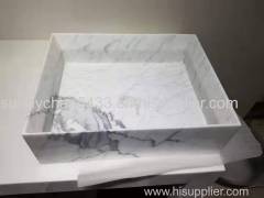 Carrara White Marble Sink