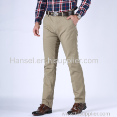 Mens Non-iron comfortable casual pants/Wash and wear mens trousers