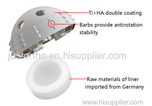 Cementless Acetabular Cup Hip Joint Replacement Prosthesis