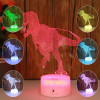 Led Acrylic Dinosaur 3D Colours Kids Gift Room Decration Night Light