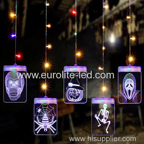 Led Acrylic 3D USB Decoration Pendant Halloween Icicle Light