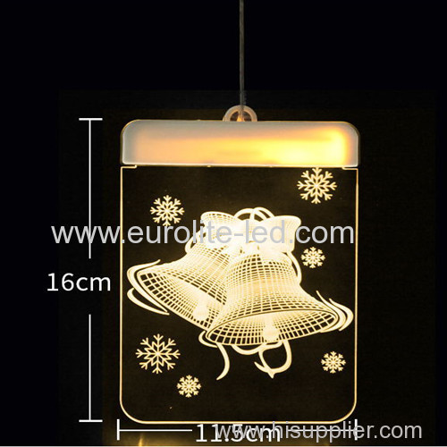 Led Acrylic 3D USB Romantic Pendant Decoration Chirsmas Icicle Light