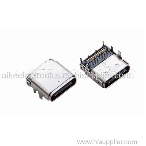 Type C 3.1 Gen2 24PIN right angle Contacts with DIP and SMT type