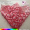 Snowflakes Glitter Organza For Flower Wrapping