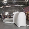 Inflatable snow globe bubble tent