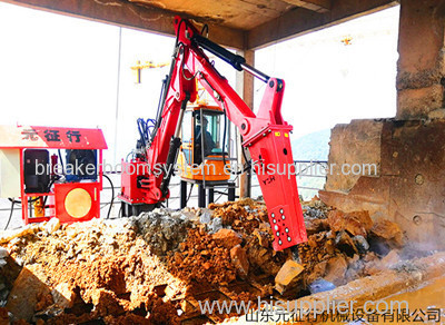 Stationary Hydraulic Rockbreaker Boom System