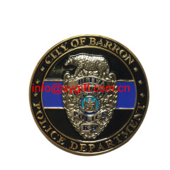 metal 3D enamel coin