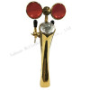 T 4 taps beer dispense bar column for beer equipment