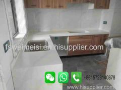 Foshan Weimeisi modern white quartz kitchen island countertops for sale