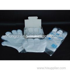 PE glove disposable transparent hdpe glove plastic polyethylene gloves