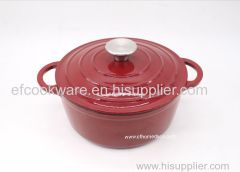 Enameled cast iron casserole