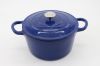 Enamel cast iron casserole with lid